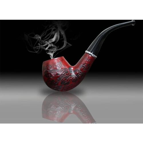 Solid Wood Classic Pipe smoking High Quality New design wood tobacco pipe free smoke smoking accessories