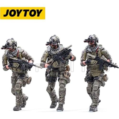 [Pre-Order]1/18 JOYTOY 3.75inches Action Figure(3PCS/SET) Hardcore US Navy Seals Anime Model Toy Free Shipping