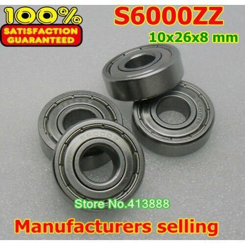1pcs) SUS440C environmental corrosion resistant stainless steel deep groove ball bearings S6000ZZ 10*26*8 mm