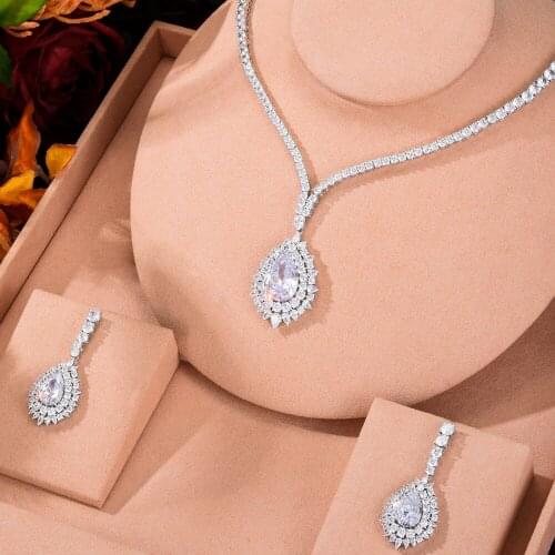KellyBola Famous Brand Charms Wedding Jewelry Sets Making For Women Statement Necklace Earrings 2PCS Accessories Hot