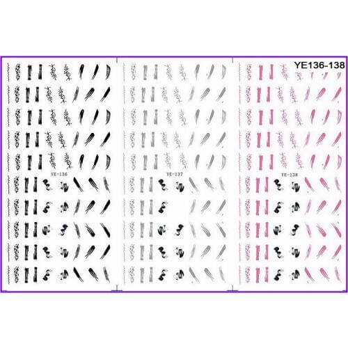 3 PACK/ LOT WATER TRANSFER DECAL NAIL ART NAIL STICKER BIRD PEACOCK FEATHER YE136-138