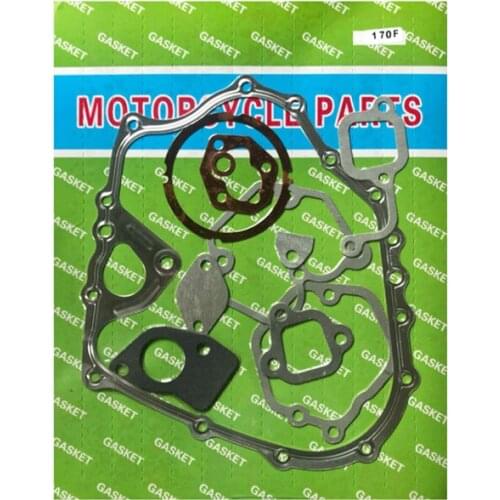 3 X Full gasket set for Chinese 170F Diesel exhaust muffler cylinder crankcase fuel injection gaskets