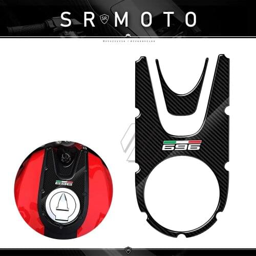 3D Carbon-look Motorcycle Tank Pad Protector Case for Ducati Monster 696 2008-2014