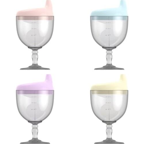 5 Colour 150ML Baby Goblet Water Bottle Infant Cups With Duckbill Mouth Shape For Feeding