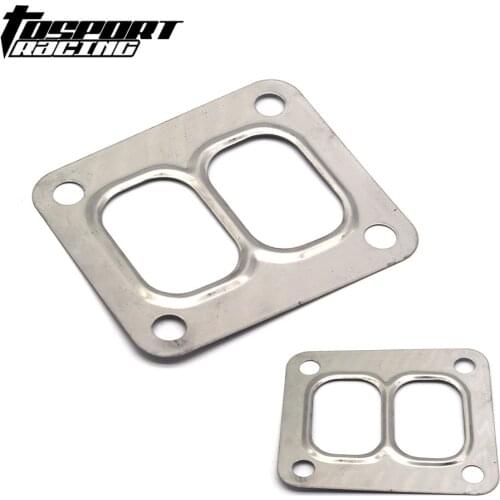 5PCS/LOT Stainless Steel 304 T4 Turbo Turbine inlet divided gasket Gasket For T04 T66 T67 GT40R turbo inlet Gasket