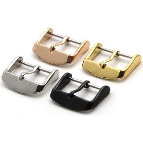 Watches Accessories Watch Silver Clasp Buckle Black Gold Stainless Steel Bracelet Watch Repair Tool 16mm 18mm 20mm 22mm