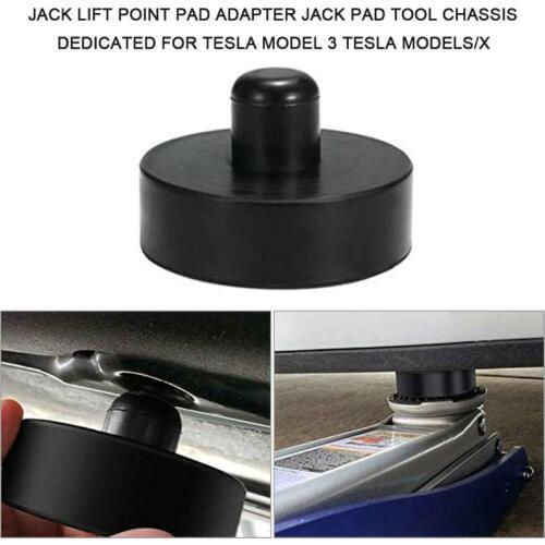 Black Rubber Jack Pad For Tesla Model 3 Jack Lift Pad Adapter Tool Protects Battery & Chassis C45