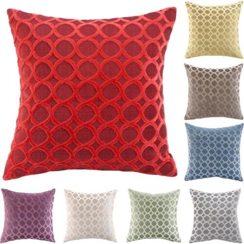 Flocked red Decorative Pillow Cushion Covers Pillowcase Cushions for Sofa Pillowcover Velvet Cushion Cover for Living Room