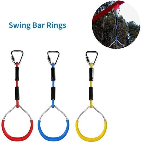 Playgrounds Parque Infantil Hanging Rings Ninja Climbing Kids Children Swing Rings Outdoor Mountain Climbing Gymnastic Ring