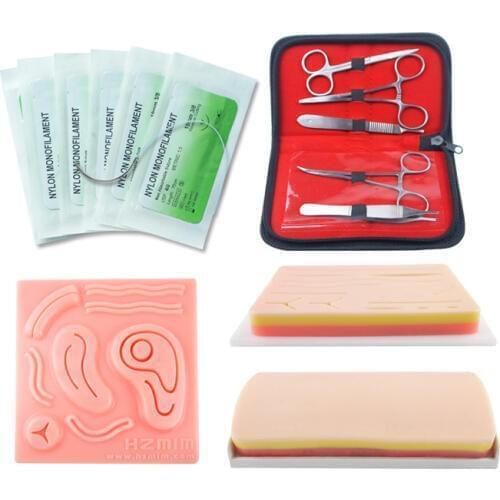 Quality Medical teaching aids 3D suture module wound skin suture model deep suture education instrument set