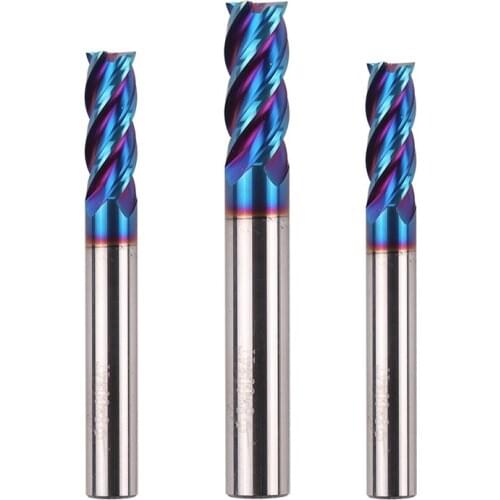 BEYOND 4 Flute HRC65 End Mill High Hardness Universal 1mm 2mm 4mm 3.5mm 6mm 10mm 8mm 12mm Milling Cutter Lathe Face Endmills