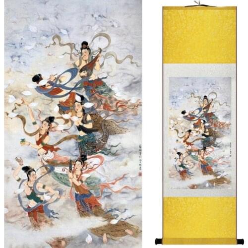 Pretty girl painting Chinese Art Painting Home Office Decoration Chinese painting art figure painting 20190723002