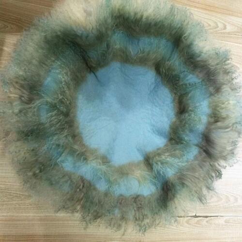 Circular diameter of 60 cm Fluffy Wool Felt Fleece Real Pure Wool Basket Filler Stuffer Newborn Photography Props