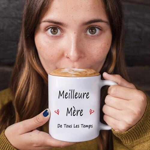 Best mom ever mug 11oz Ceramic Tea Cup French mama mother gift coffee mug