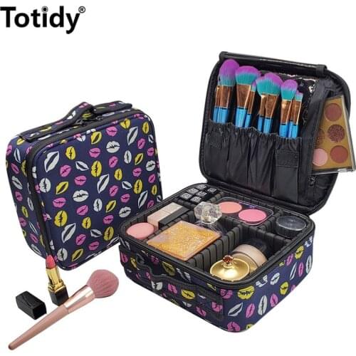 Lips Makeup Case Female Rigid Vanity Artist Professional Make Up Organizer Bag For Brushes Beautycase Women Mini Cosmetic Bag