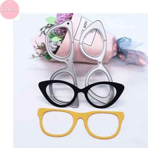 Sunglasses Metal Cutting Dies Scrapbooking Molds Album Cards Making Craft DIY Stencil Clear Stamps and Slimline Planner Dies