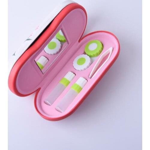 Printing Multifunction Glasses Box Myopia Reading Glasses Box Double Interlayer With Mirror Contact Lens Case Mothers Day Gift