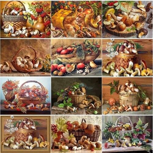 New 5D DIY Diamond Painting Vegetables Diamond Embroidery Cross Stitch Rhinestone Full Square Round Drill Crafts Home Decor Gift