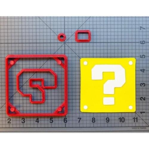 Video Game Props Cookie Cutting Kitchen Baking Supplies Cake Icing Decoration Mold Soft Candy Tool Set 3D Customized Printing