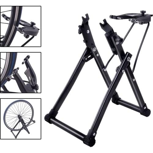 Folding Bike Wheel Truing Stand Foldable Tire Truing Stand Maintenance Tool