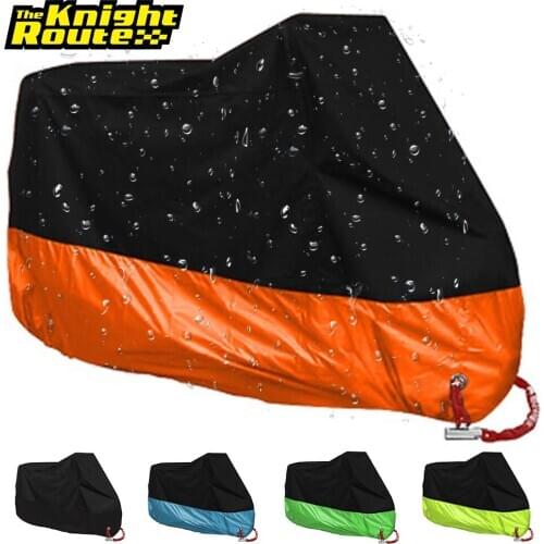 Orange Motorcycle Cover Universal Biker Cover Waterproof Moto Protection Moto Motorbike Cover Dustproof Indoor Outdoor 9 Color
