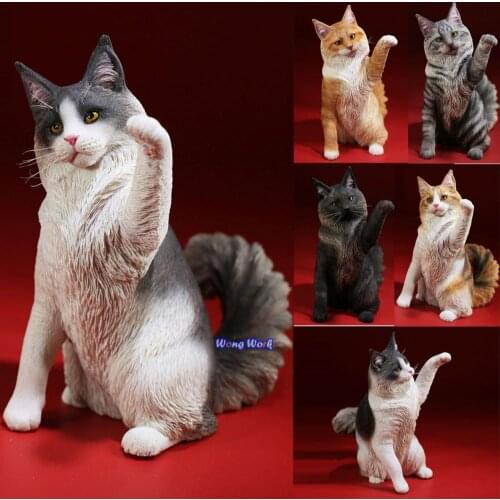 Wong Work Mr.Z 1/6th Maine Coon Cat Resin Simulation Action Figure Decoration Model Collection Figurine New