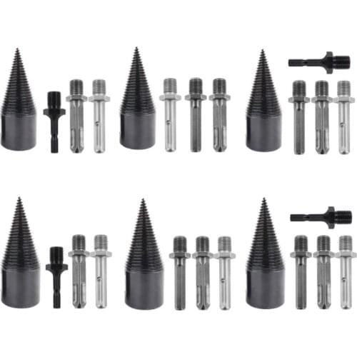 High Speed Wood Splitter Screw Cone Shaft for Drill, Step Drill, Wood Cutter 896B