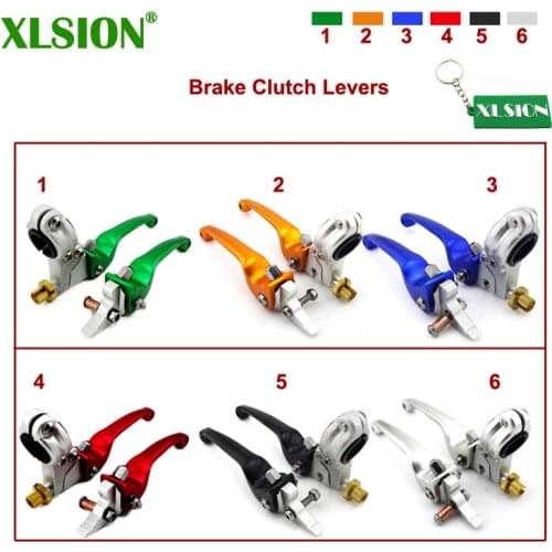 XLSION Folding Brake Clutch Levers Perch Chinese Pit Dirt Trail Bike 50cc-250cc