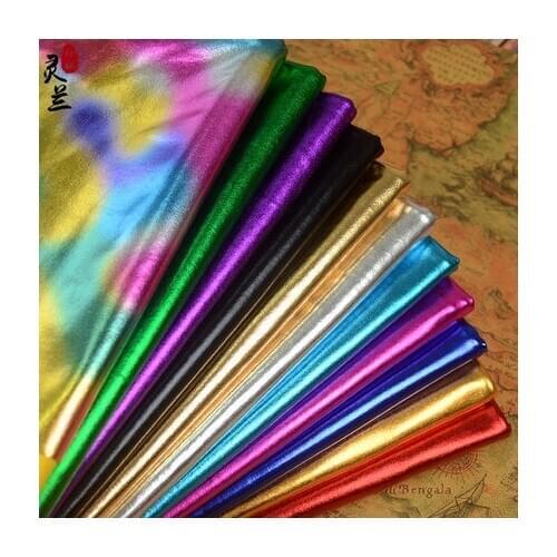 100x140cm Shiny 61 PU leather Bronzing faux leather fabric for Sewing Metallic luster synthetic leather Artificial leather