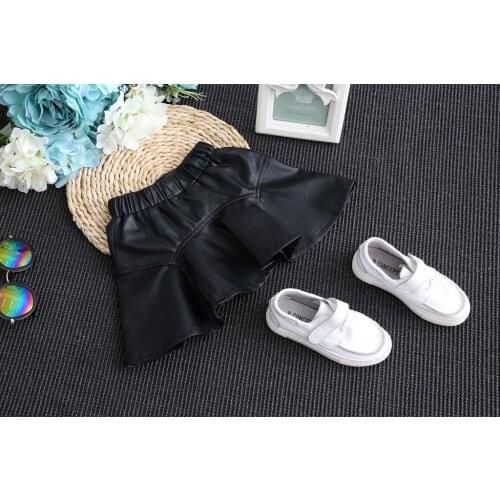 2018 Spring Girl PU leather Fashion Skirt