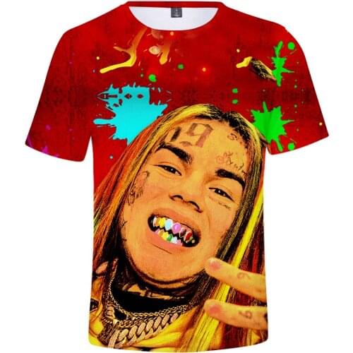 2021est Hip Hop Rappert Shirt Fashion Funny T Shirts Graphic Tees t shirt men long sleeve Tekashi69 3D Print