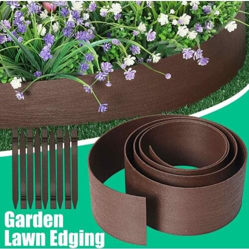 3M Landscape Edging Garden Border Lawn Backyard Edge+10 Edging Nail Stake Spikes