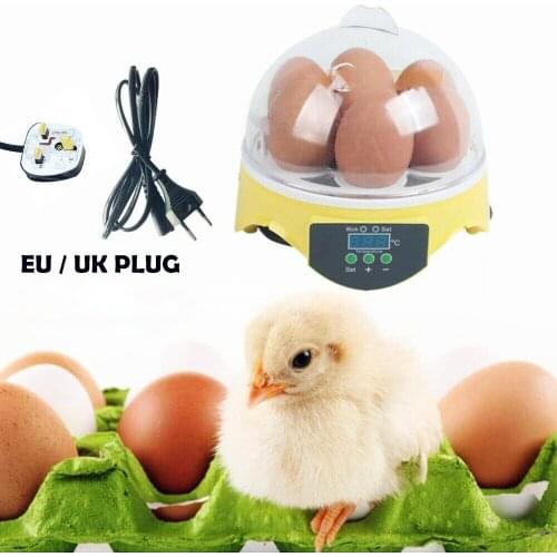 7 egg temperature control incubator small semi-automatic micro incubator household incubator / European standard 110v/220v