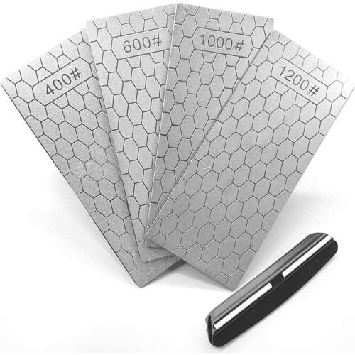 Diamond Knife Sharpening Stone 400#-1200# Knife Sharpener Set Ultra-thin Honeycomb Surface Whetstone Kitchen gadget accessories