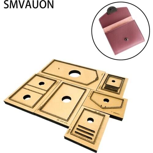 SMVAUON Knife Mold Small Leather Wallet DIY Handmade Crafts Leather Bag Suitable For Die Cutting Machine