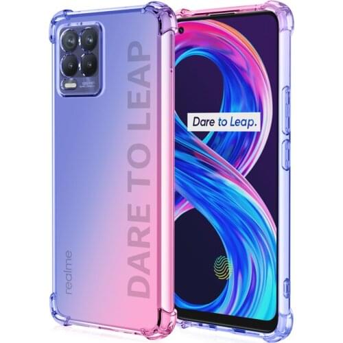 Hybrid Color Soft TPU Anti-dust Case for OPPO Realme 8 Pro C20 C21 C17 V11 A94 A93 A73 A53 A55 5G A72 A52 Reno 5 Cover