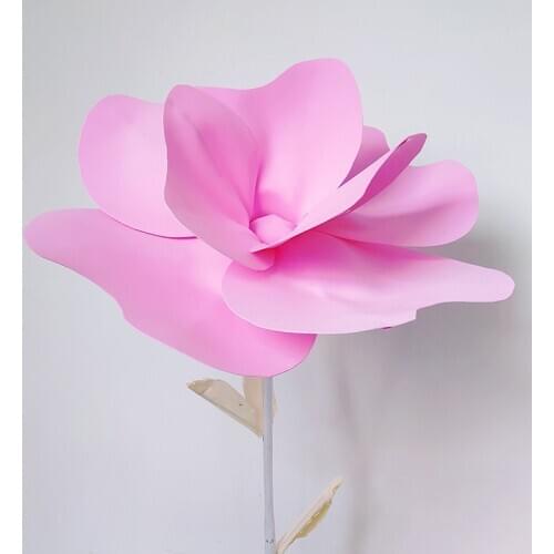 80/100cm PE Foam Giant Artificial Poppy Flower Head Shop Window Display Flowers Wedding Road Lead Party Stage Decoration Floras