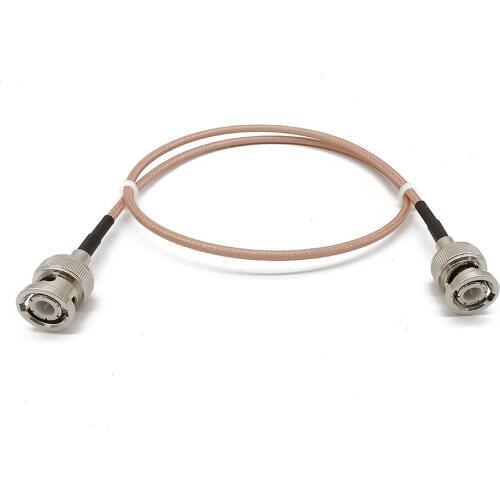 BNC Male to BNC Male HD-SDI Cable RG316D Double Shield Silver Coax Low Loss BNC Male Connector RF Coaxial Antenna Cable 1M-20M