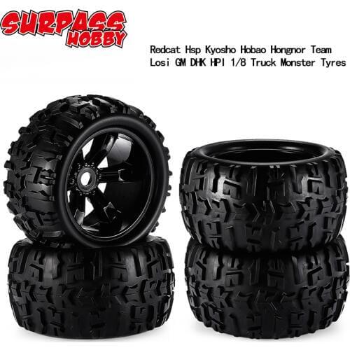 ZD Racing 1:8 8477 150x77x17mm Wheels with Tyres for Redcat Hsp Kyosho Hobao Hongnor Team Losi GM DHK HPI 1/8 Truggy Monster