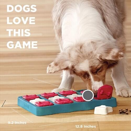 1 PC Mobile Treasure Box Leaking Food Puppy Dog Interactive Game Brick Intelligence Dog Food Feeder Toy Treat Seeking Fun