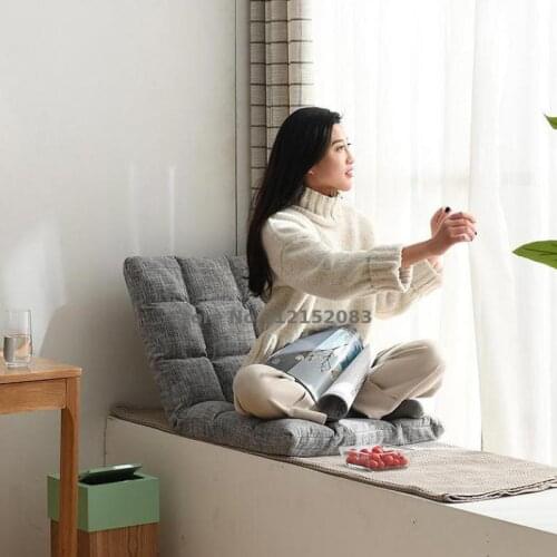 Lazy Sofa Tatami Single Sofa Foldable Bed Dormitory Computer Bedroom Balcony Bay Window Back Chair