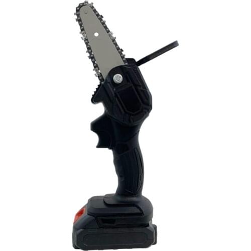 220V Mini Pruning Chainsaw One-handed 4" Electric Chain Saw With 10C Battery Charger Set Rechargeable Woodworking Garden Tool EU