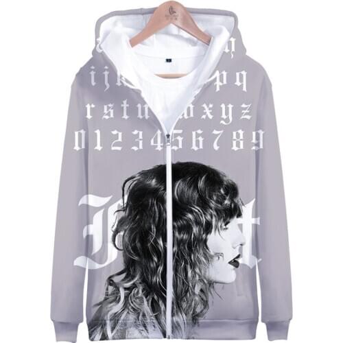 Amazon Fashion Fleece Zipper New European and American Singer Taylor Peripheral 3D Autumn and Winter Cn(origin) Sidno