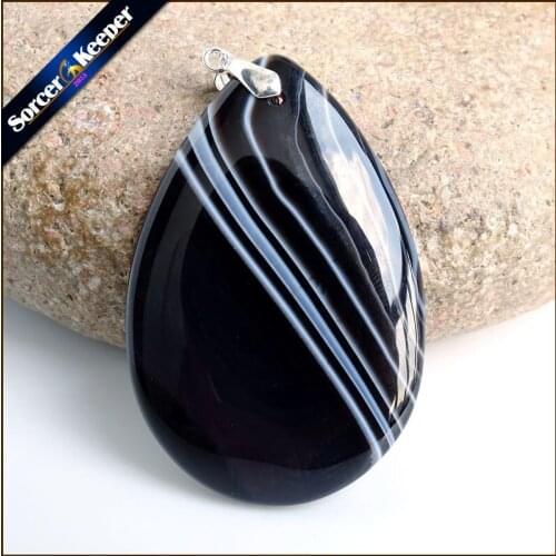 Fashion Women Man Necklace Pendant Big Natural Botswana Agates Stone Pendant Slide Healing Crystals for Jewelry Making US887