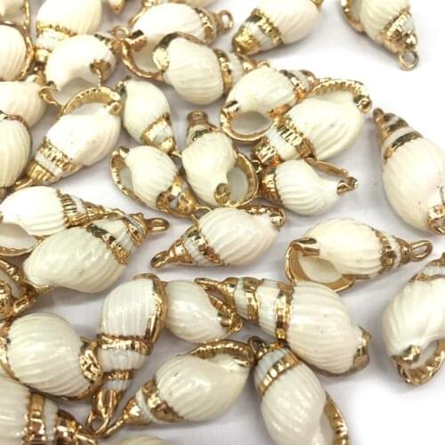 Fashion Natural Shell Pendant Conch Seashell Pendants For DIY Jewelry Making Charm Necklaces Earring Accessories Decoration