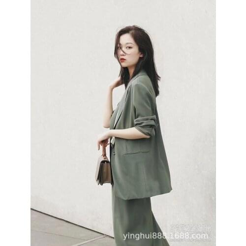 Fashion Long-sleeved Loose Mulberry Silk Womens Suit 2021 Spring And Autumn New Womens Small Suit Jacket