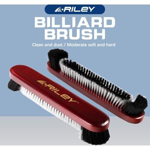 Original RILEY Billiard Brush Pool Table Special Brush Black 8 Snooker Brush Solid Wood Table Brush Billiard Accessories