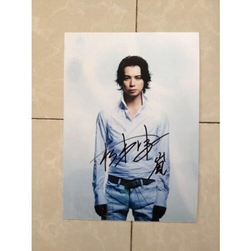 Signed ARASHI Matsumoto Jun autographed original photo 7 inches collection free shipping 102018C