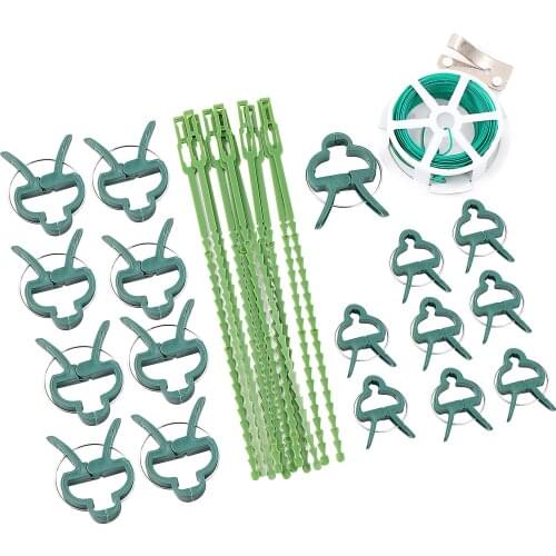 Gardening wire ties plastic ties plant clip set For securing plants to plant supports Applicable woods fruit trees gardens 1 set