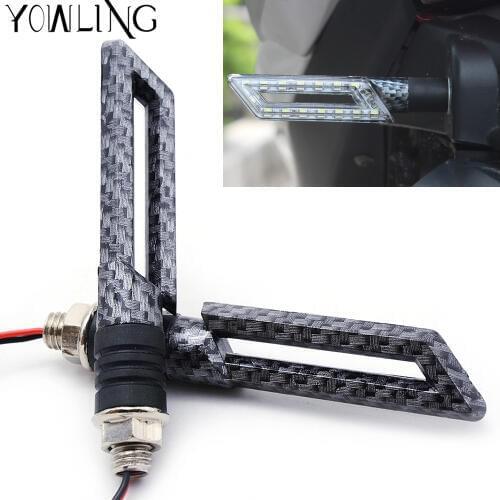 Motorcycle Turn Signal Lights Triangle LED Sequential Turn Signals Indicators for Honda Kawasaki Yamaha Ducati MONSTER 696 795